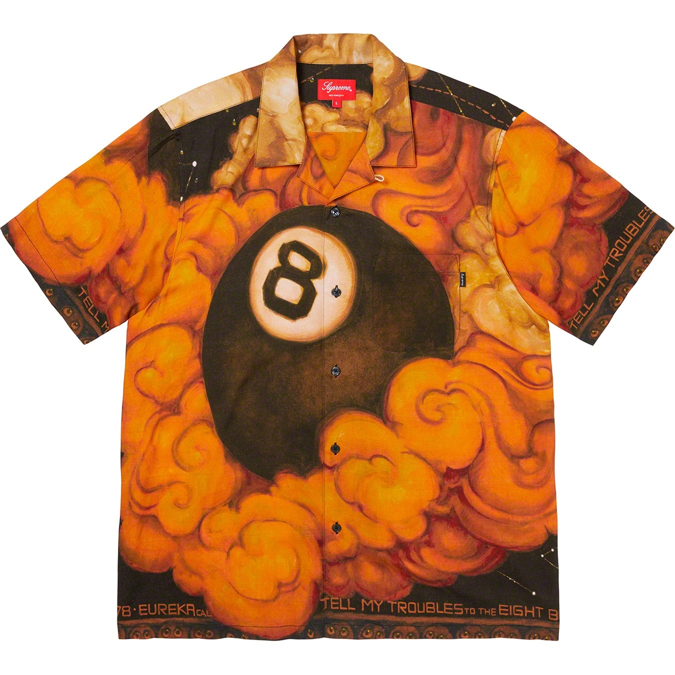 Martin Wong/Supreme 8-Ball Rayon S/S Shirt view 2